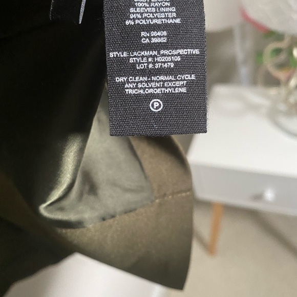 Theory Green Lackman Blazer Size 4 - Picture 9 of 10